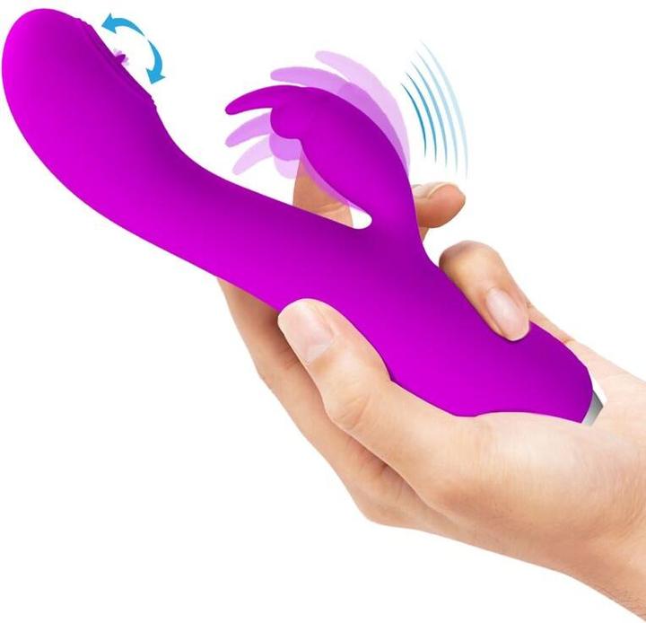 Actual product image Pretty Love 12 vibration functions3 flicker functionsSiliconeUSB rechargeable