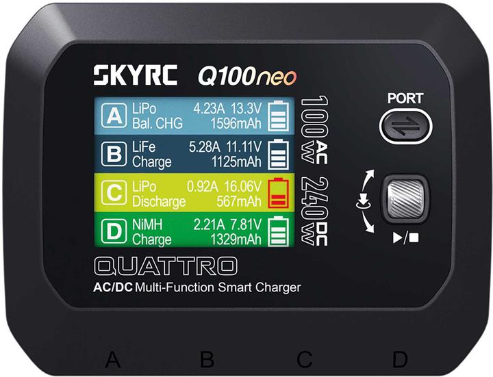 Actual product image SkyRC Q100 Neo LiPo 1-4s 6A 100W AC/DC Ladegerät