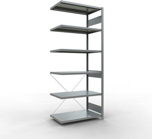 Produktbild Schulte Lagertechnik Stecksystem Anbauregal MULTIplus250 mit Kreuzstrebe