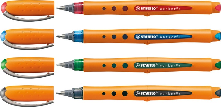 Produktbild STABILO worker+ Tintenroller (Schwarz, 1 x)