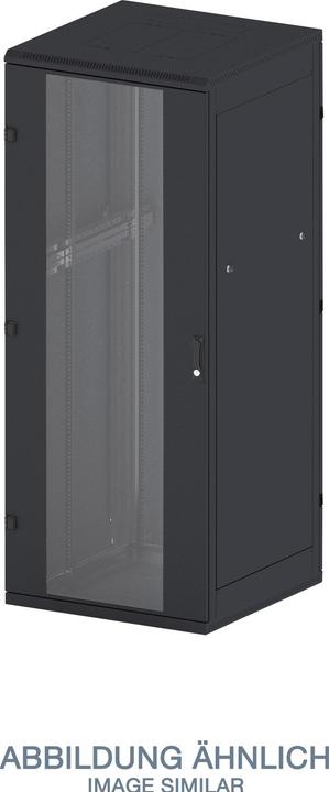 Actual product image Tritón Triton RMA-18-A68-BAX-N1 19" floor-standing cabinet 18U/600x800, glass door, black (19 inch rack)