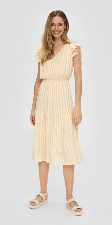 Produktbild s.Oliver Kleid Gemustertes Kleid mit Rüschen (42)