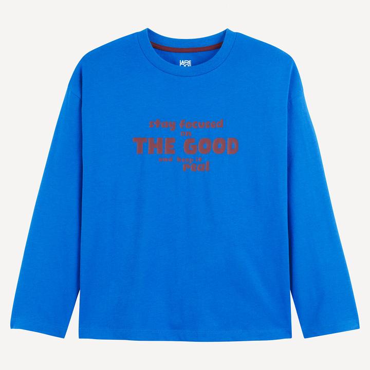 Image du produit La Redoute Collections Langarmshirt mit Messageprint (140)