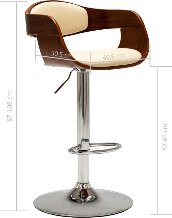 Produktbild vidaXL Barstuhl