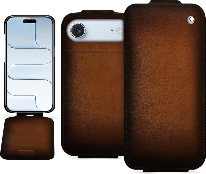 Actual product image Noreve Vertical leather shell (Apple iPhone 17)