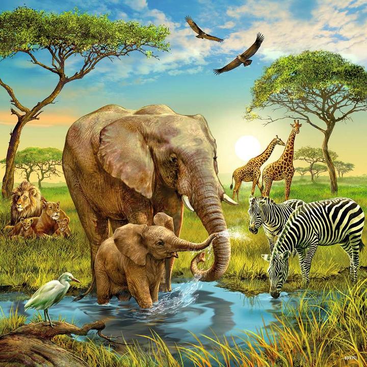 Actual product image Ravensburger animals of the earth (49 pieces)