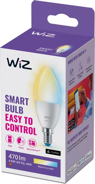 Actual product image WiZ smart bulb (E14, 470 lm, 1 x)