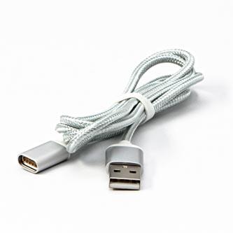 Actual product image RED Cable USB Fighter USB-A - Magnetic 1 m Silver (1 m, USB 2.0)