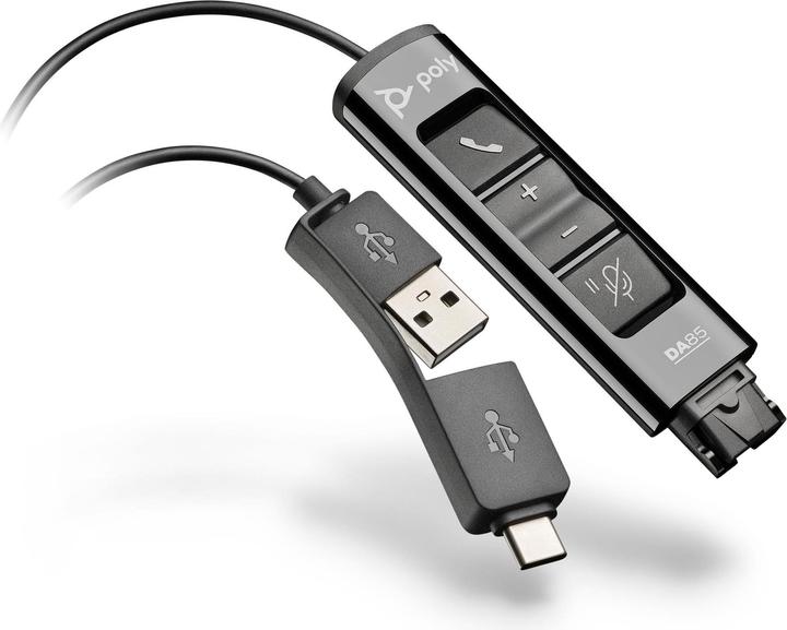Produktbild Poly Adapter DA85 QD auf USB-A oder USB-C