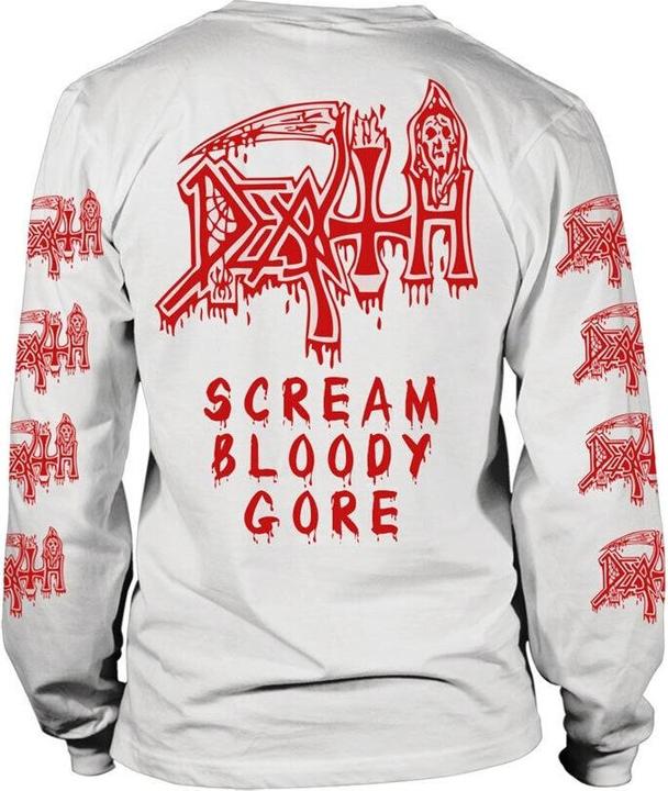 Immagine prodotto Death Maglietta a maniche lunghe unisex adulto Scream Bloody Gore (M)