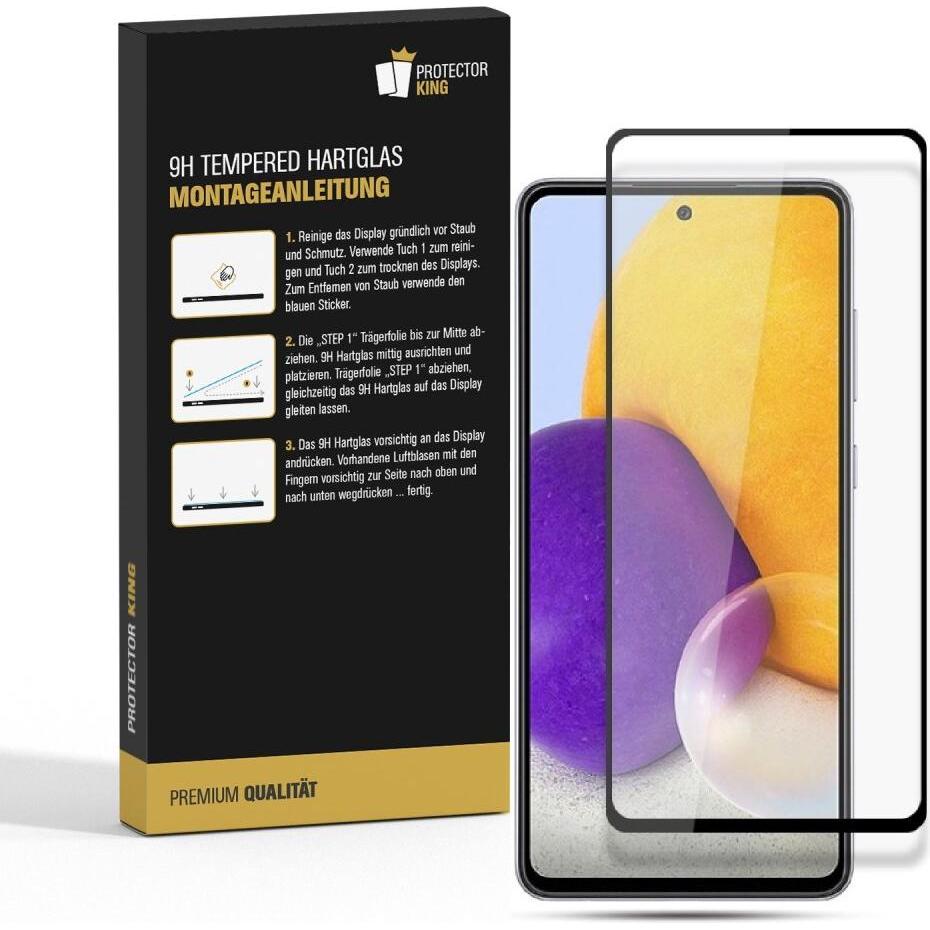Thumbnail - Protectorking 1x echtes Tempered 9H Panzerhartglas 3D KLAR (1 Stück, Samsung Galaxy A53), Smartphone Schutzfolie