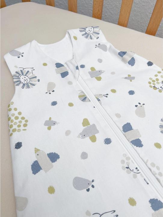 Image du produit Odenwälder Sac de couchage d'été pour bébés non matelassé Wildlife Grey Gr. 60 (60 cm, 0,5 TOG, Été)