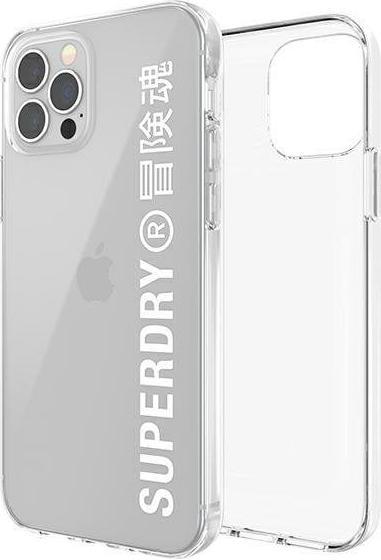 Actual product image Superdry Clear Case transparent cover with logo print (Apple iPhone 12 Pro Max)
