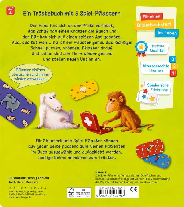 Actual product image Ravensburger Pusten, trösten, Pflaster drauf! (German, Bernd Penners, 2013)