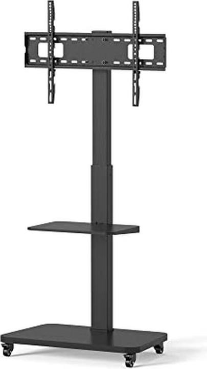 Conecto TV-Ständer, schwenkbar, höhenverstellbar, mobil, mit Ablageplatte (75", 40 kg)