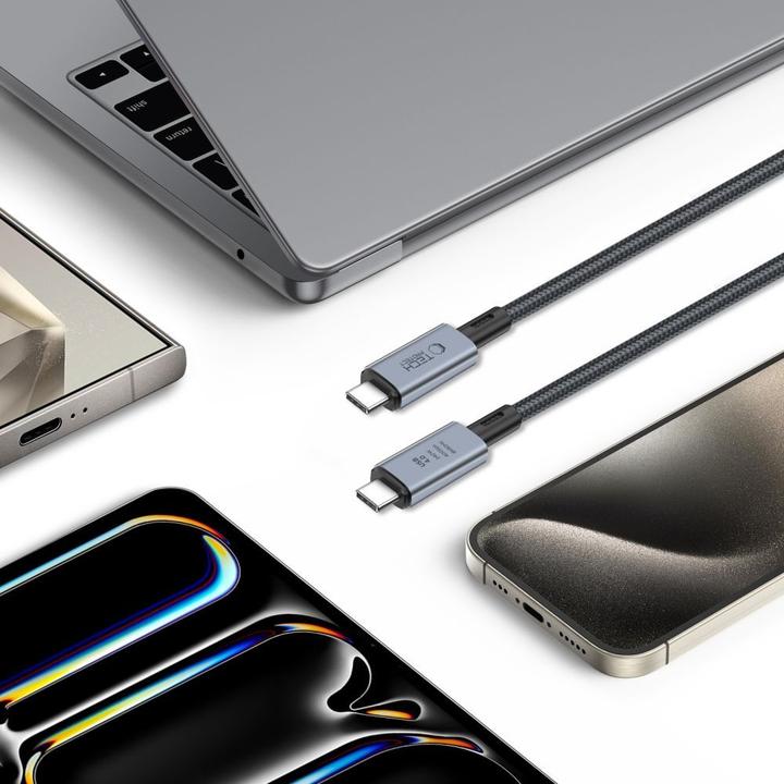 Actual product image Tech-Protect USB C - USB C (2 m, USB 4.0, 240 W)