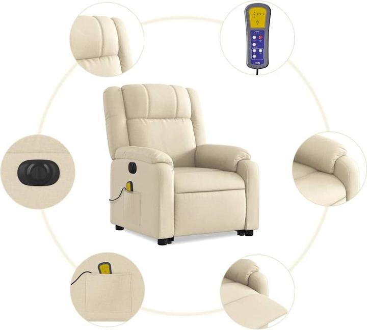 Immagine prodotto vidaXL Poltrona massaggiante elettrica con tessuto di supporto