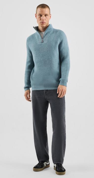 Produktbild s.Oliver Strickpullover Troyer Strickpullover in Wolloptik (M)