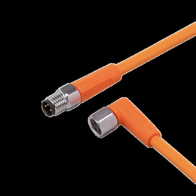 Produktbild IFM Verbindungskabel M8 Steck./M8Kupplung EVT148 - Kabel - 0,3 m