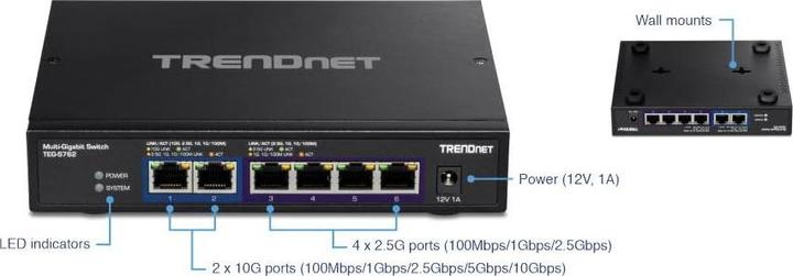 Immagine prodotto Trendnet Switch 10G a 6 porte (6 porte)