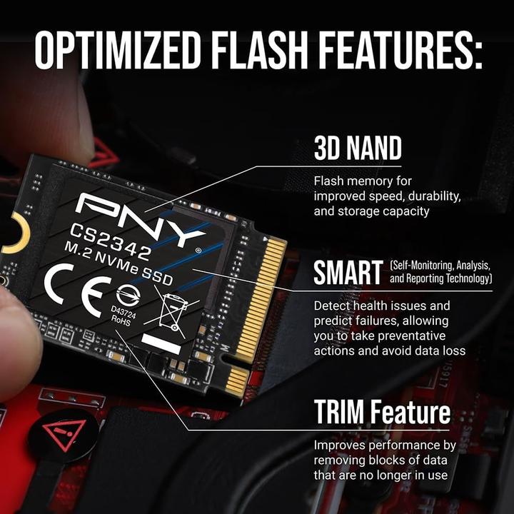 Immagine prodotto PNY SSD CS2342 M.2 GEN4 2TB (2000 GB, M.2 2230)