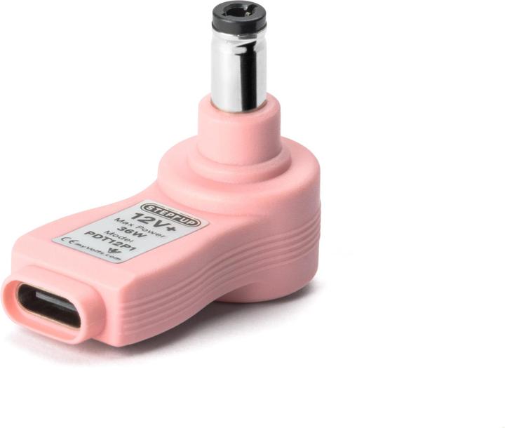 MyVolts PDT12P1- USB-C PD Step Up Tip, 12V c+ve 2.1mm/2.5mm