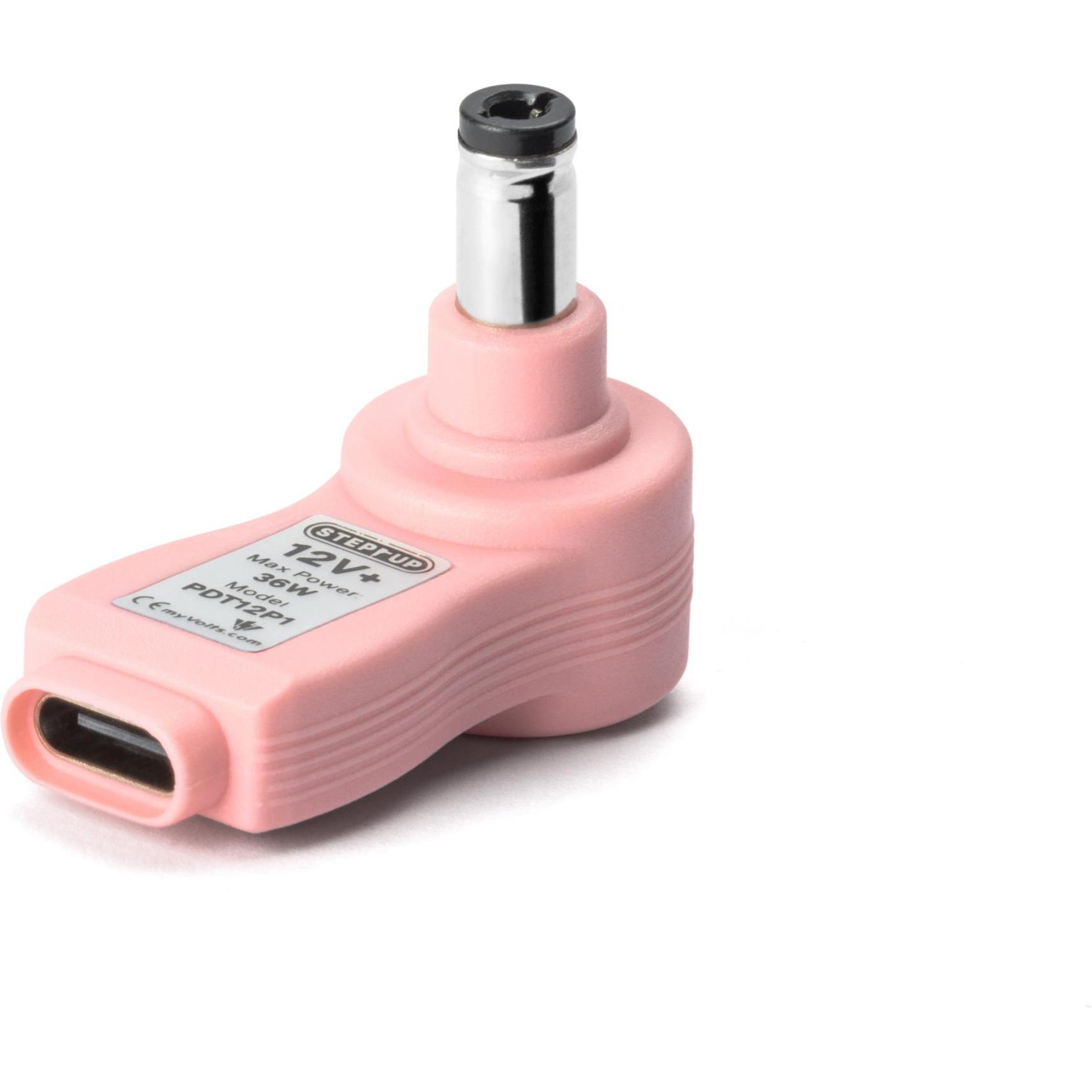 MyVolts PDT12P1- Puntale USB-C PD Step Up, 12V c+ve 2,1mm/2,5mm, Adattatore audio