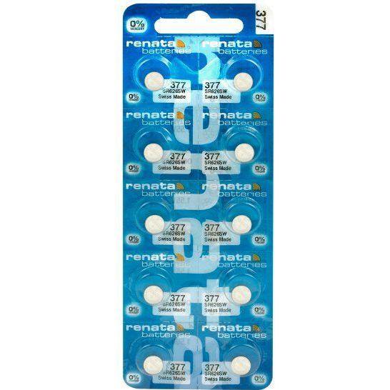 Renata 377 / SR626SW (10 Stk., SR66, 24 mAh), Batterien + Akkus