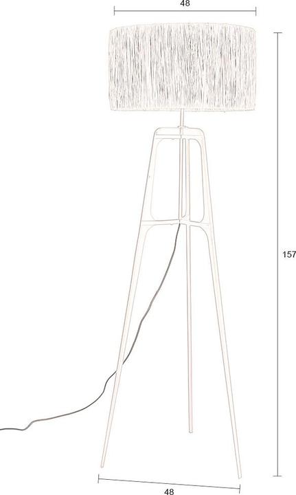 Image du produit Dutchbone Afra Floor Lamp Orange (E27)