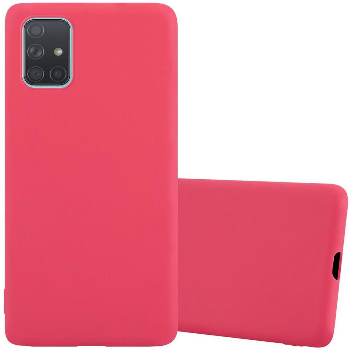 Cadorabo TPU Candy Cover (Samsung Galaxy A71 5G), Smartphone Hülle, Rot