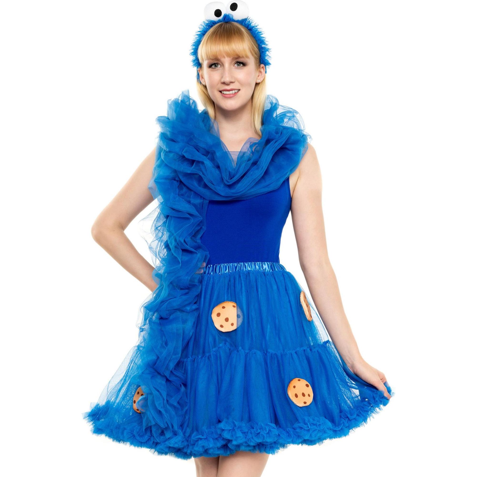 Thumbnail - Maskworld Die Sesamstrasse Krümelmonster Tutu - für Fasching (One Size)