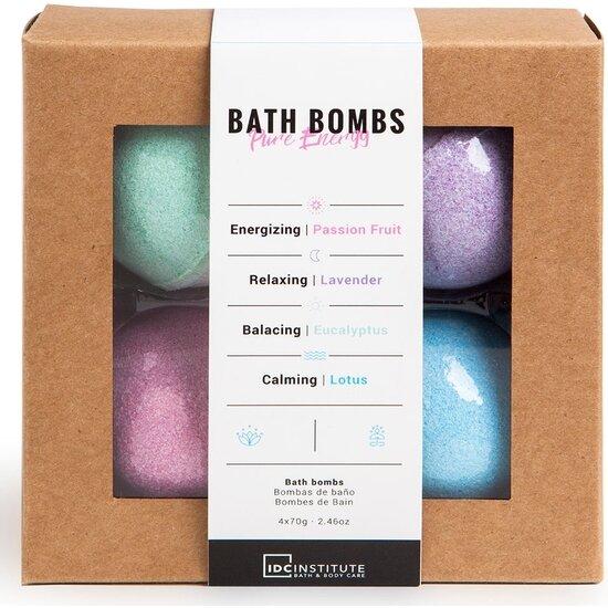 IDC Institute Bath Bombs Pure Energy 4 Pieces