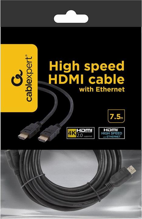 Produktbild Gembird HDMI (Typ A) — HDMI (Typ A) (7.50 m)