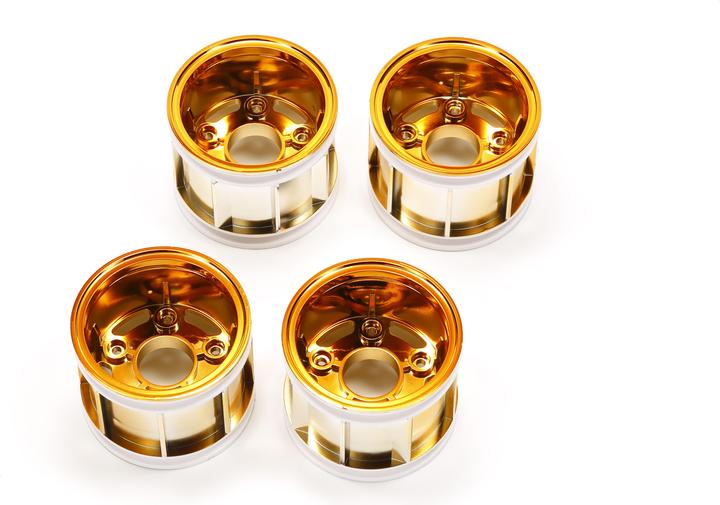 Produktbild Tamiya WR-02CB T-Parts Rims Green Plated