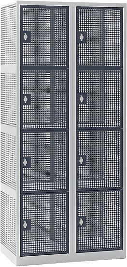 Image du produit eurokraft basic Casier en métal perforé (80 cm, 180 cm)