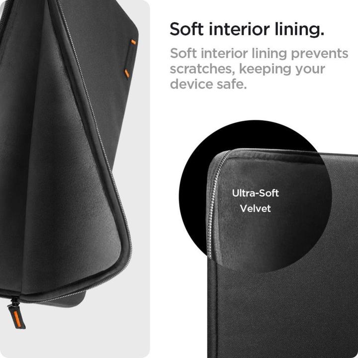 Actual product image Spigen Basic Pouch Laptop 15-16 czarny/black AFA07005 (16")