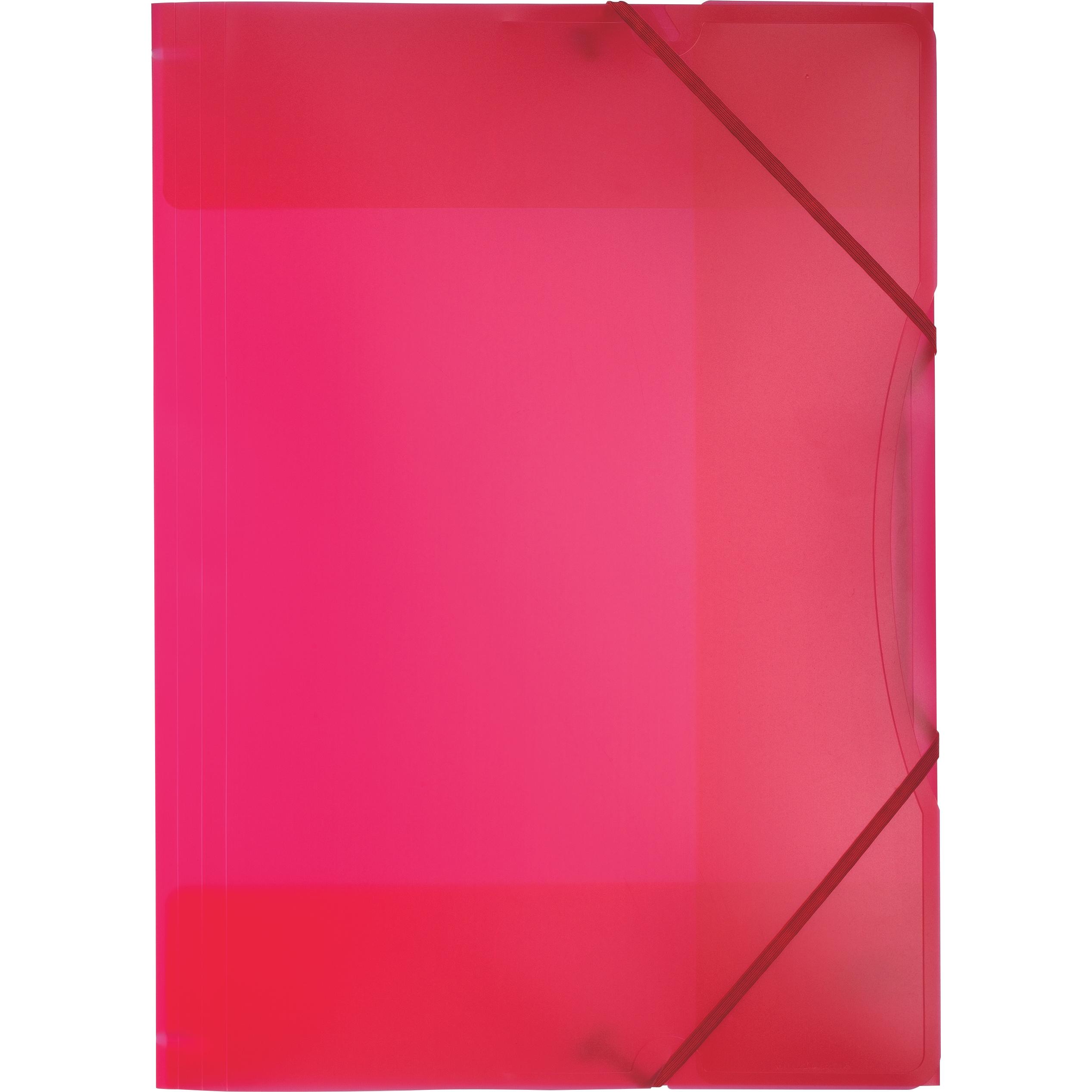 Folia, Busta portadocumenti, Cartella elastica A3 transp. rosso (A3, 1 x)