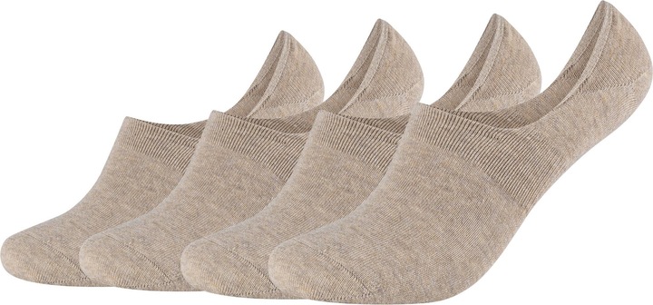 Produktbild Camano Füsslinge für Damen und Herren No Show Socken angenehm Tragekomfort optimaler Halt (4er Pack, 35, 38)