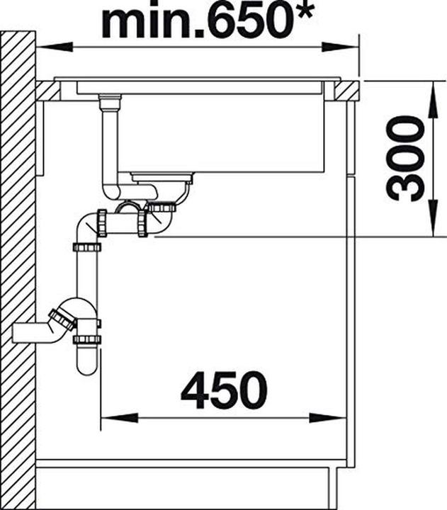 Produktbild Blanco Delta II (Einbauspüle, 105.70 cm, 57.50 cm)