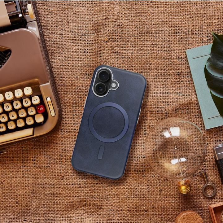 Actual product image 4Kom Back panel cover OEM GENTLEMAN MAG COVER Case compatible with MagSafe for IPHONE 11 navy blue (Apple iPhone 11)