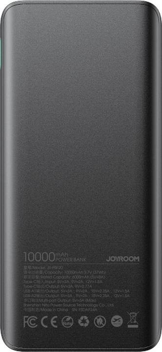 Actual product image Joyroom Powerbank 10000mAh, 25W - Black (10000 mAh, 25 W, 37 Wh)