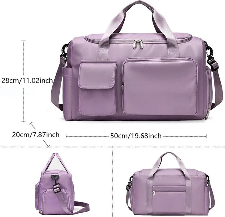 Image du produit Only-Bags.Store Weekender Duffle Bag grande capacité avec compartiment à chaussures Sacs de sport pour le fitness (35 l)