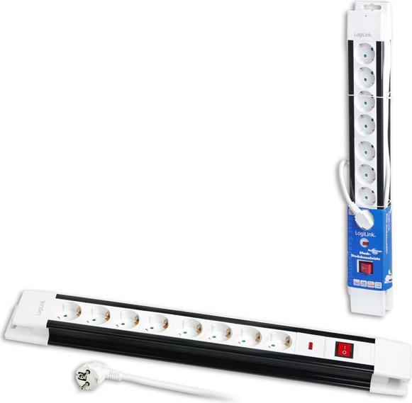 Immagine prodotto LogiLink zoccolo (8 x, CEE 7/3, 3 m)