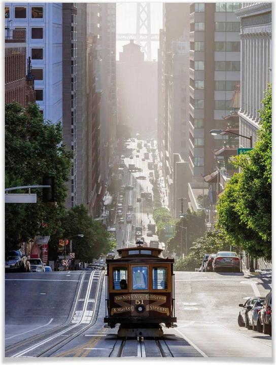 Produktbild Trenddeko Cable Car in San Francisco (80 x 100 cm)