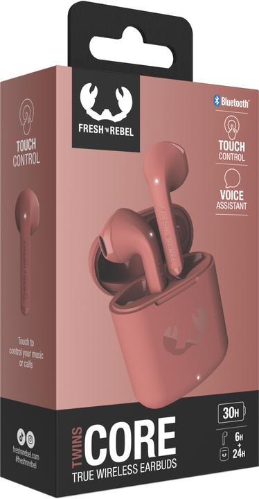 Productafbeelding Fresh'N Rebel n Rebel - Twins Core - Echte draadloze oordopjes - Safari Red (Geen ruisonderdrukking, 6 h, Draadloze)