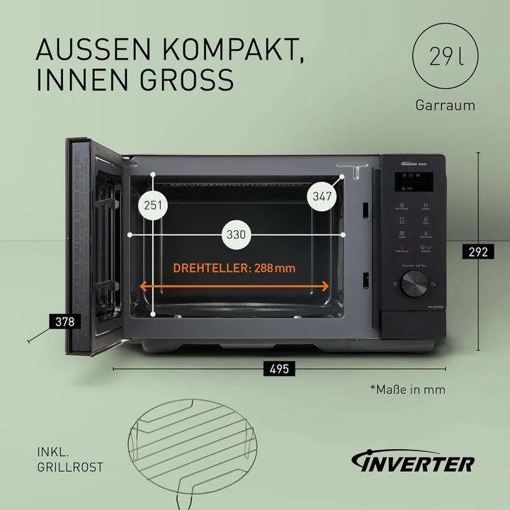 Productafbeelding Panasonic NN-GD35QBEPG (29 l)