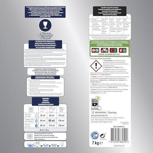 Productafbeelding Diversey Pro Formula Pulverwaschmittel Professional Color 7 kg, Einsatzgebiet (140 Wascycli, Waspoeder)