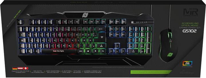 Produktbild MediaRange Gaming Series Set Tastatur + Maus QWERTZ sw (DE, Kabelgebunden)