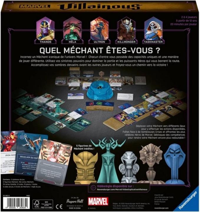 Actual product image Ravensburger Marvel Villainous F (French)