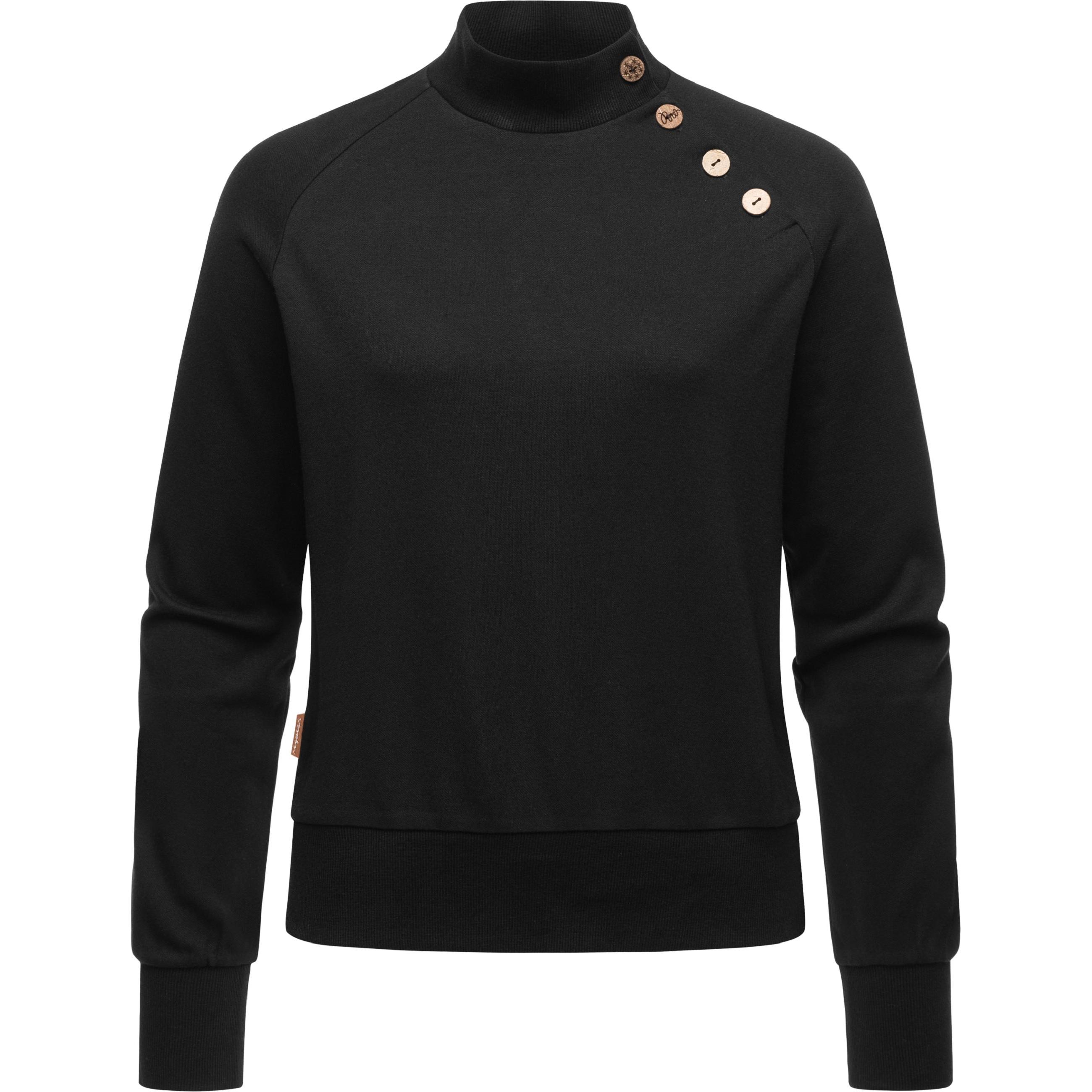 Ragwear, Damen, Pullover, Majjorka Solid, Schwarz, (5XL)